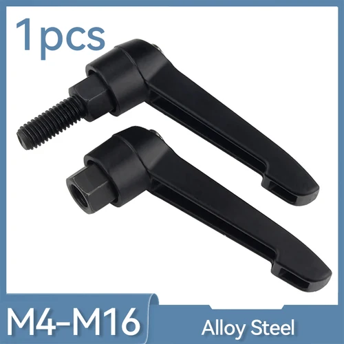 Palanca de sujeción M4 M5 M6 M8 M10 M12 M16, maquinaria, mango ajustable, bloqueo, perilla de rosca macho externa, acero de aleación