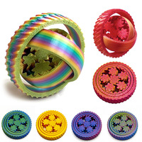 3D Printed 360 Rotating Gear Fingertip Toy Stress Decompression Ball O-Shaped Gyroscope Gravity Rotation Anxiety Relief Fun Toys