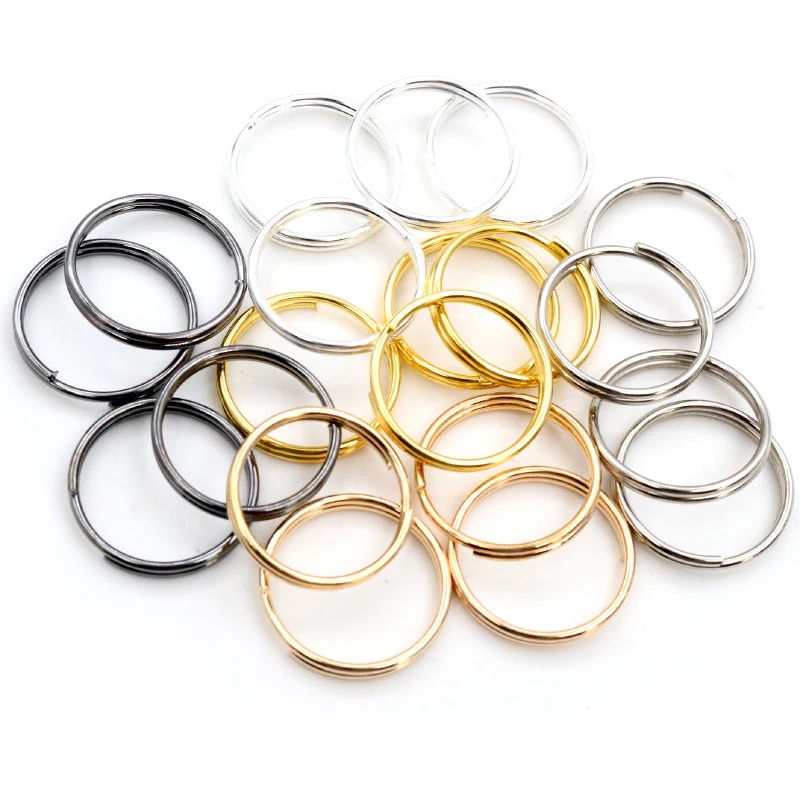 20mm 50pcs/Lot Open Jump Rings Double Loops Gold Color Silver Split Connectors For Jewelry Making Supplies DiY