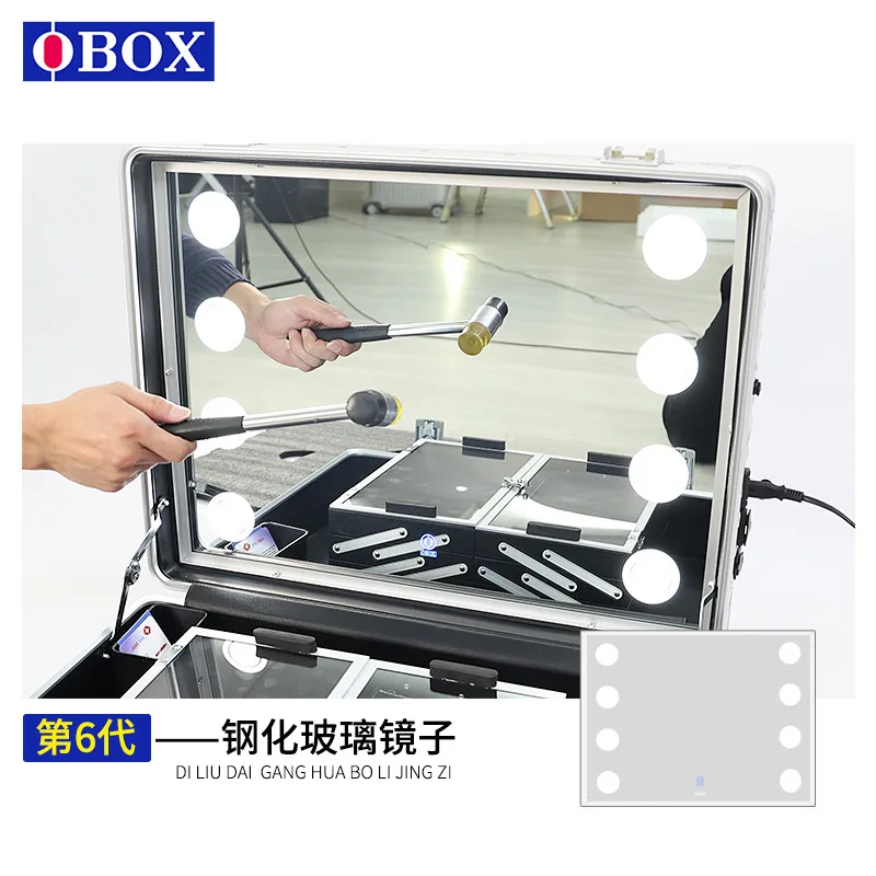 

Professional Cosmetic Case Cosmetics Utensils Storage Box Beauty Makeup And Makeup Artist Special Aluminum Alloy Vanity Case