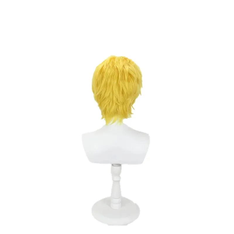 JoJo Kira Yoshikage Anime Cosplay Wig Golden Spiky Hair jk;6