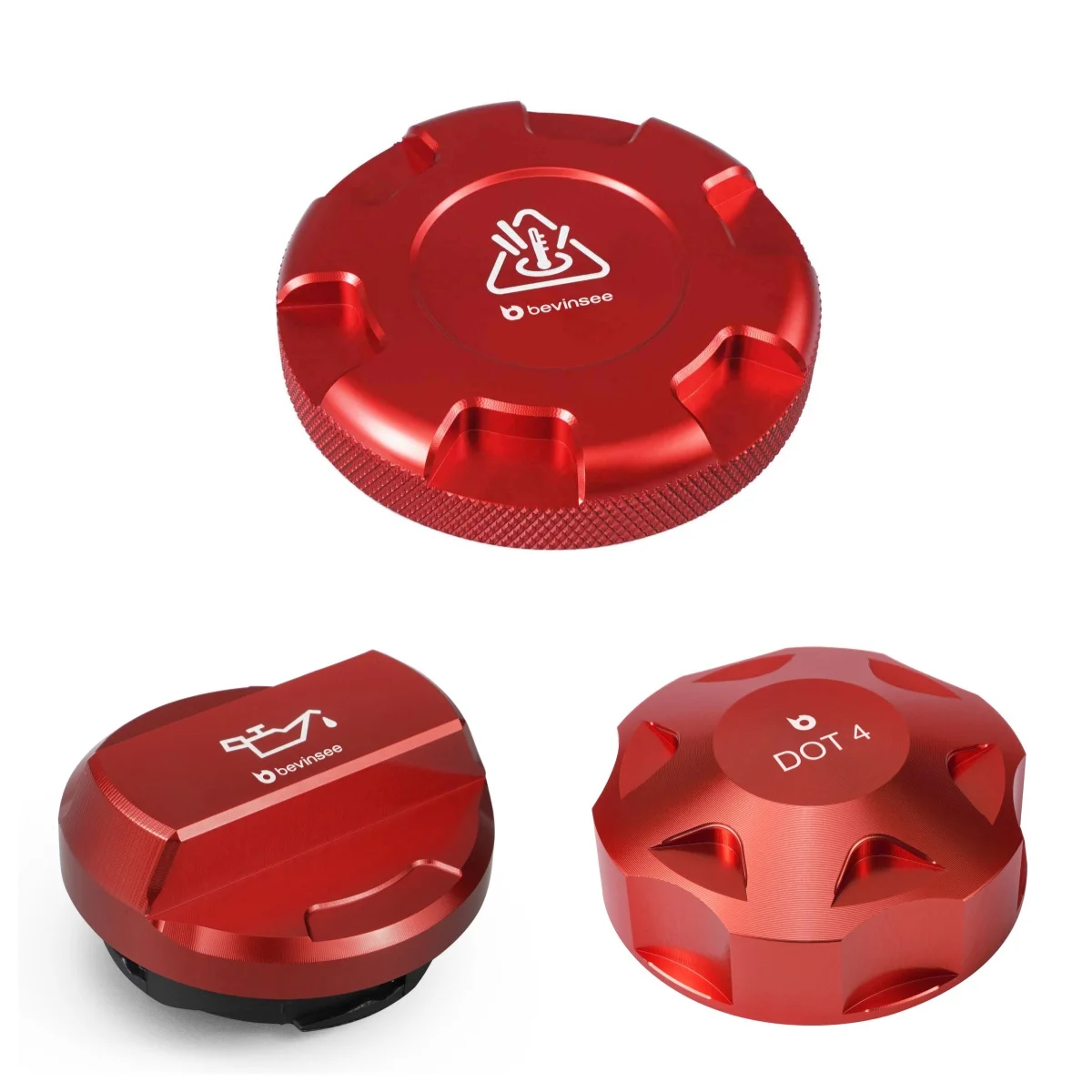 

Radiator Cap & Engine Oil Filler Cover & Brake Fluid Reservoir Cap for VW for Golf 7/7.5 GTI R for Tiguan MK2 for Audi A3 S3 RS3