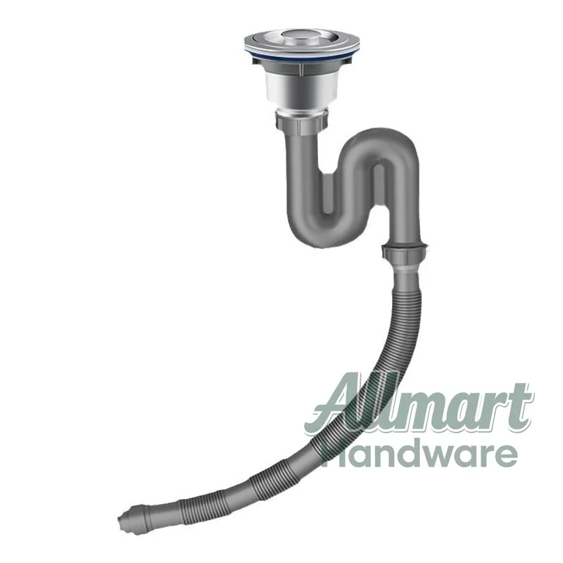 

Kitchen drain, vegetable washing basin, drainage pipe fittings, complete set of S-shaped anti backflow sewer fittings, universal