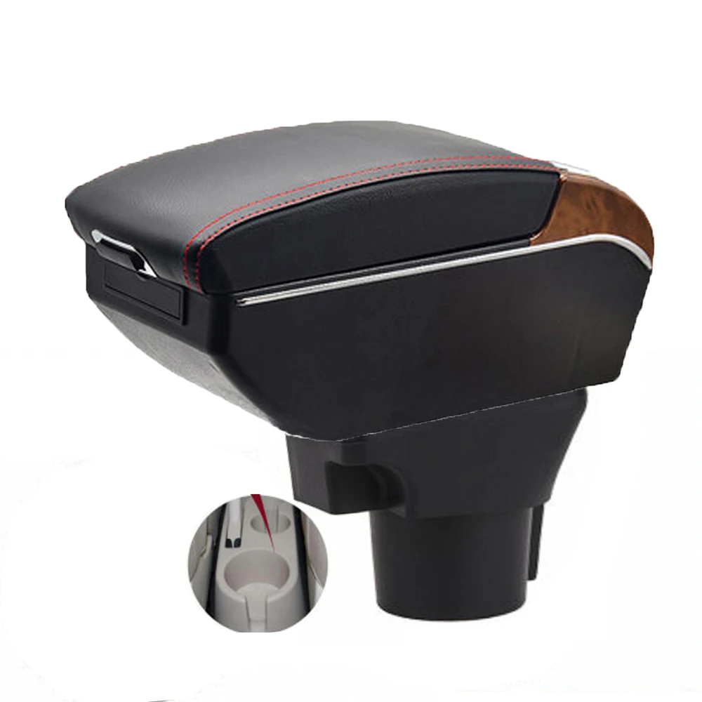 

For Kia Rio Armrest Box Retrofit Parts Center Console Special Storage Space Car Elbow Rest with USB