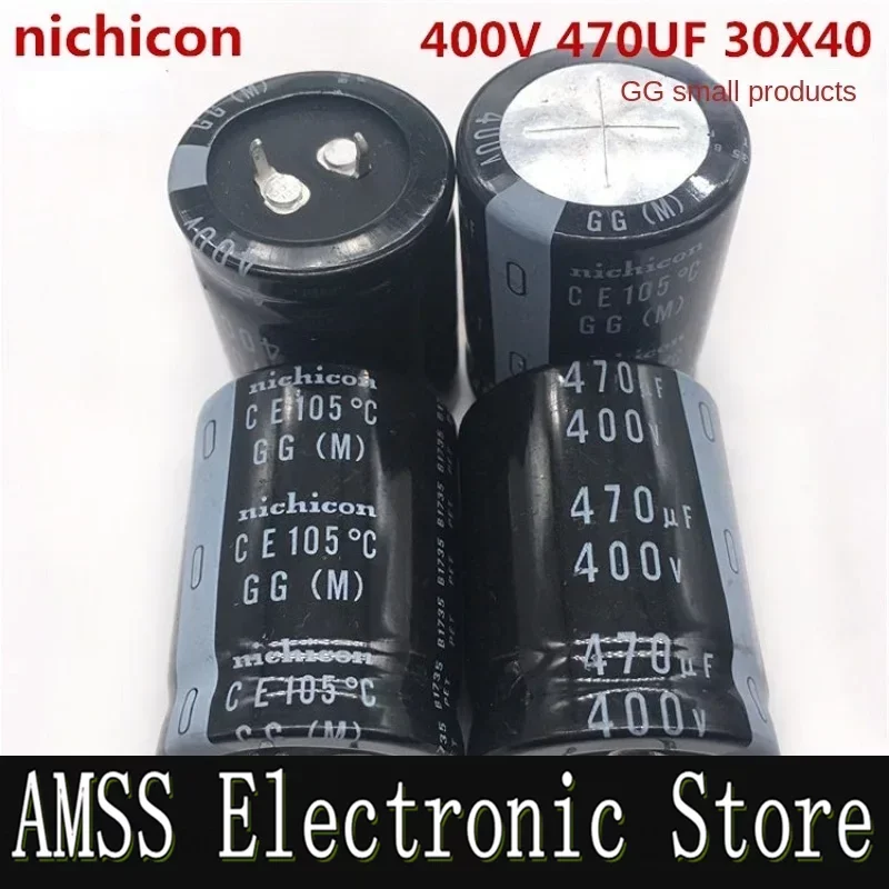 

AMSS (1PCS) Through Hole 400V470UF 30X40 nichicon electrolytic capacitor 470UF 400V 30 * 40 GG 105 degrees