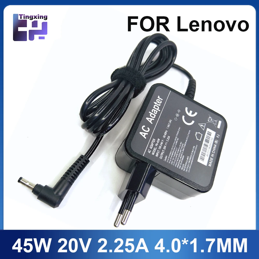 45W 20V 2.25A 4.0*1.7MM Laptop Adapter Charger For Lenovo YOGA 310 510 520 710 MIIX5 7000 Air 12 13 ideapad 320 100 110 N22 N42