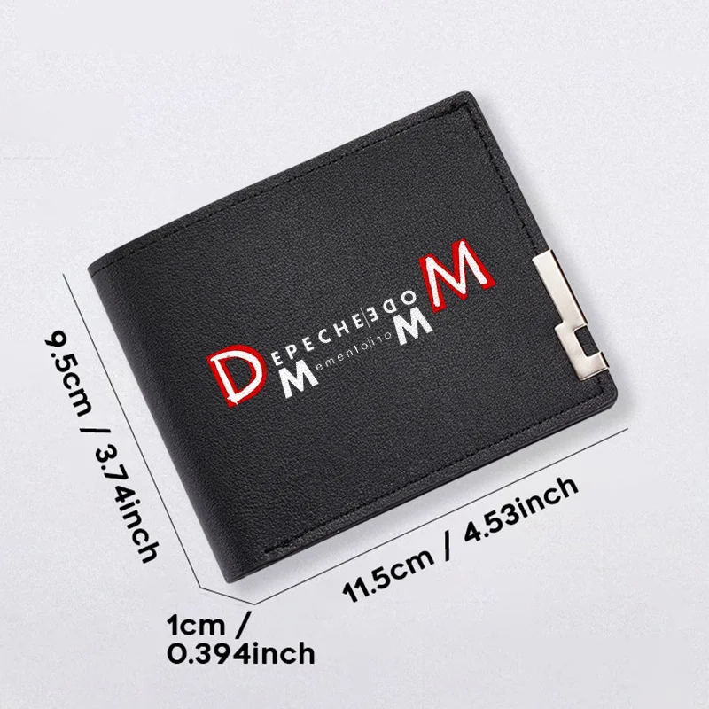 DEPECHE MODE MEMENTOLO M SLIM PU-Geldbörse für Herren, schwarz, elegantes Design, leicht, langlebig, für den täglichen Gebrauch, modischer Business-Stil