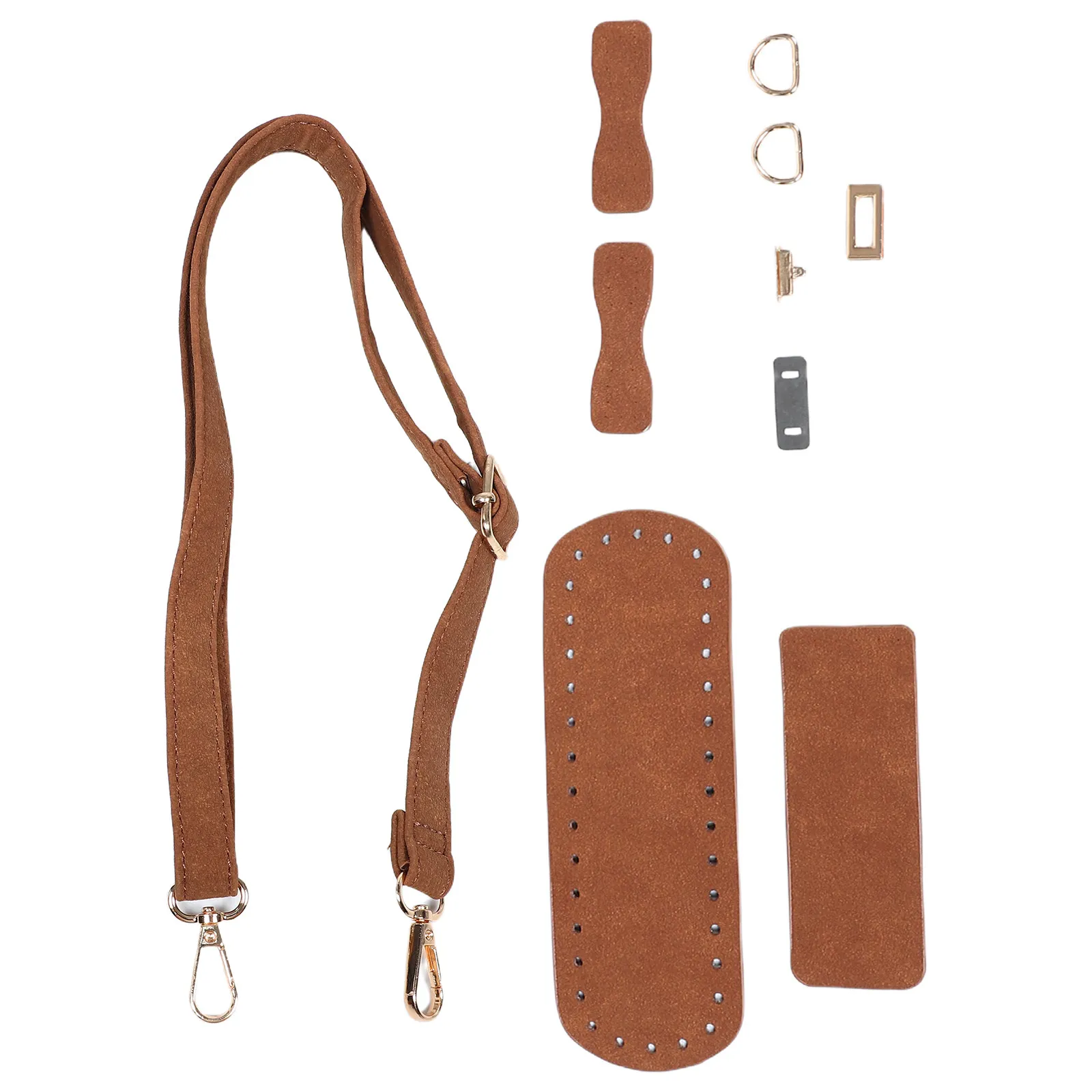 

1Set Vintage PU DIY Bag Craft Kit Purse Handles Adjustable Shoulder Straps Handmade Crossbody Bag Making Kit Accessories