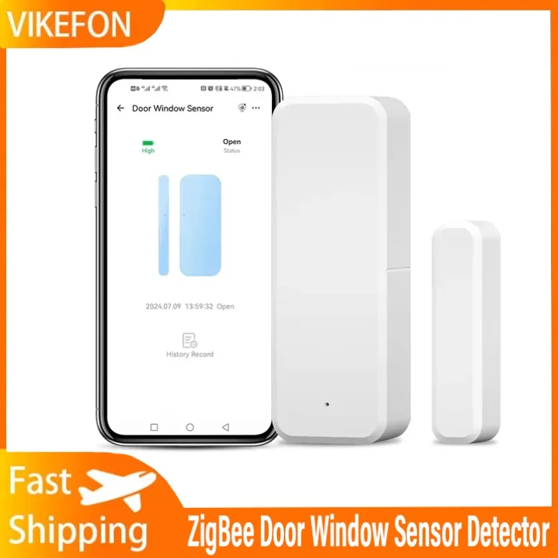 

Zigbee 3,0 шлюз, датчик сигнализации для двери, окна, управление через приложение, Zigbee/WIFI, датчик двери, датчик окна для умного дома, работает домашний помощник