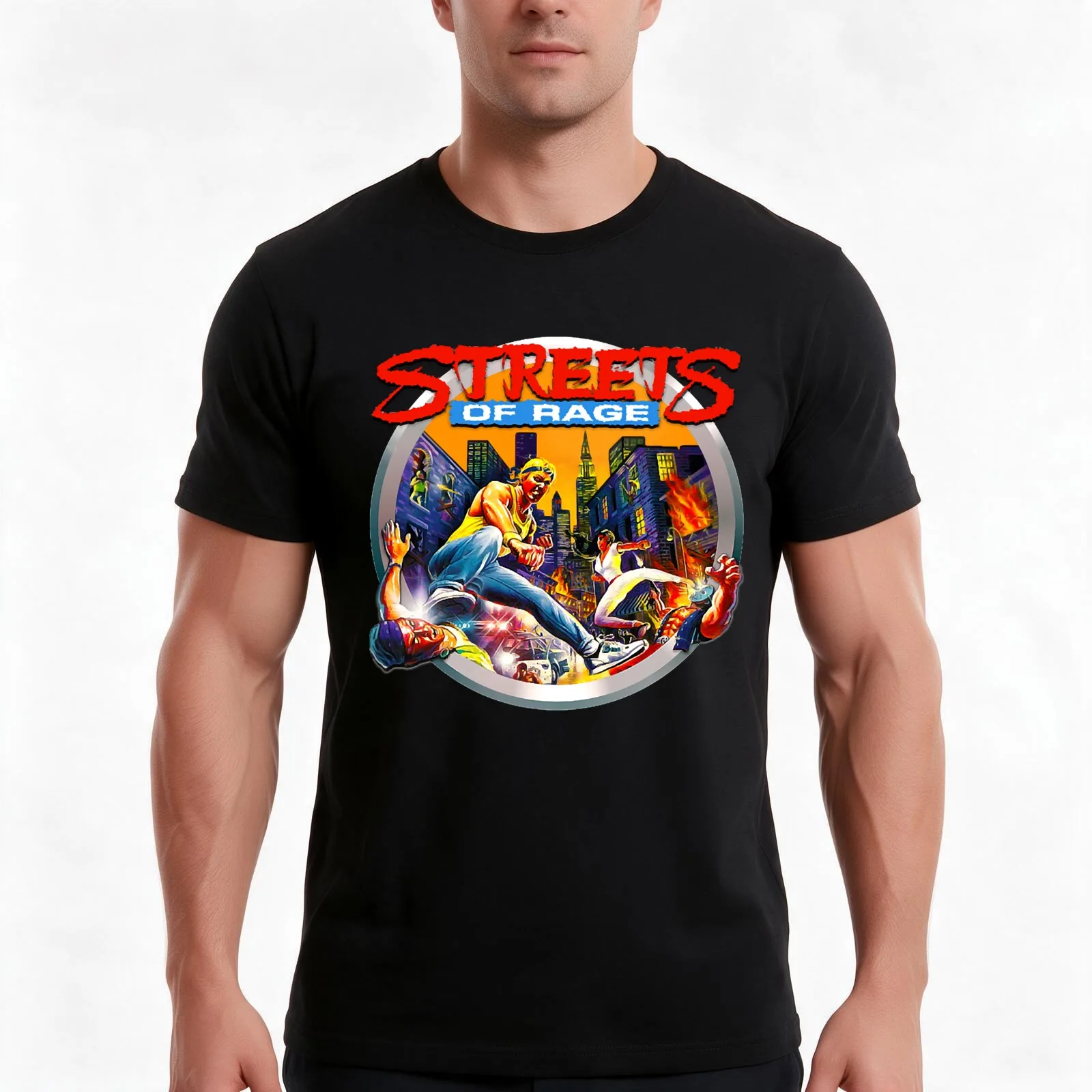 Vintage Photograp Streets Of Rage Awesome For Music Fan T-Shirt, Summer Casual Cotton Tee, Oversized Streetwear Tops