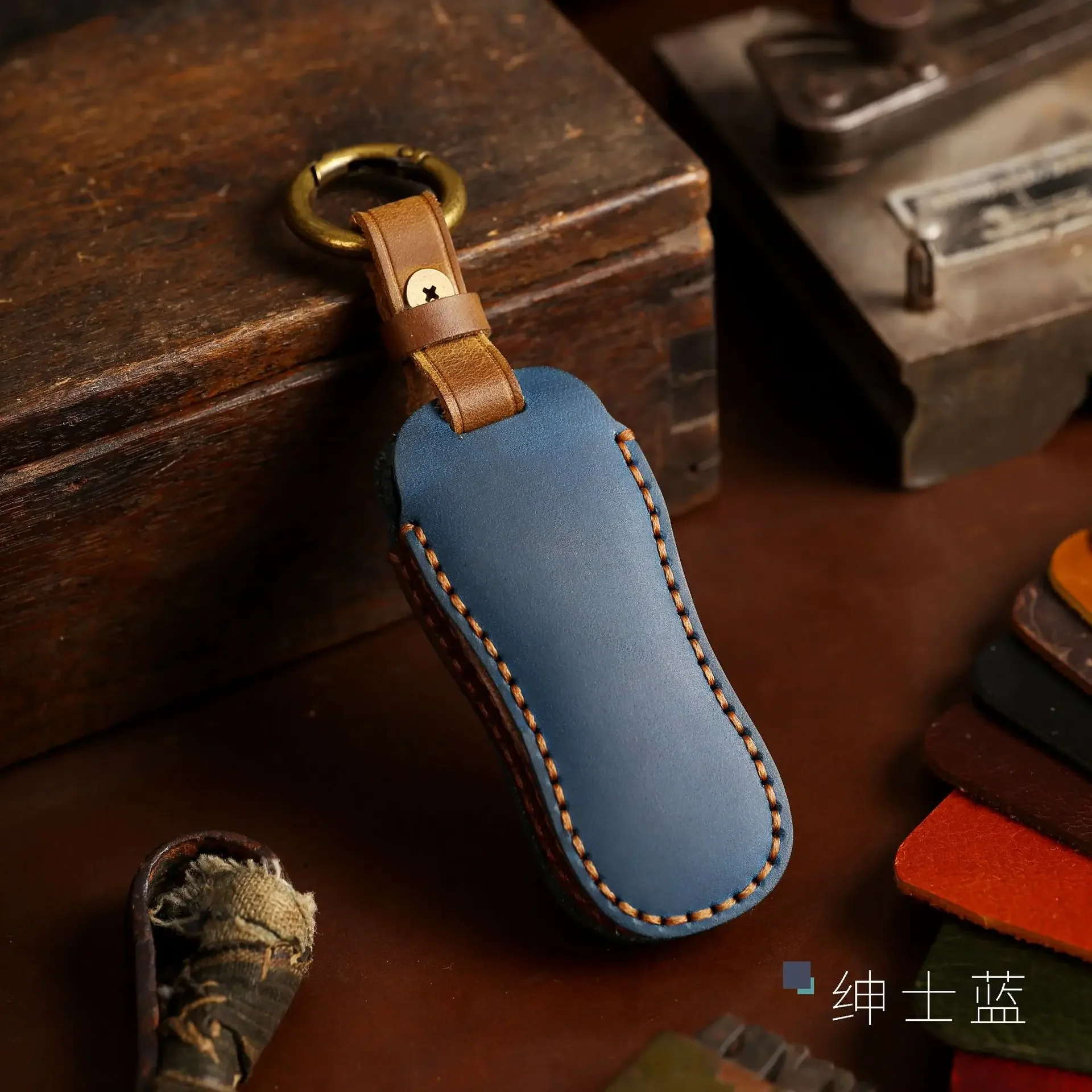 1pc Fatti A Mano In Pelle Chiave Dell'automobile Caso di Protezione A Distanza Telaio di Copertura Per Il Nuovo Porsche Cayenne Panamera 2020 911 992 971 Carrera Taycan