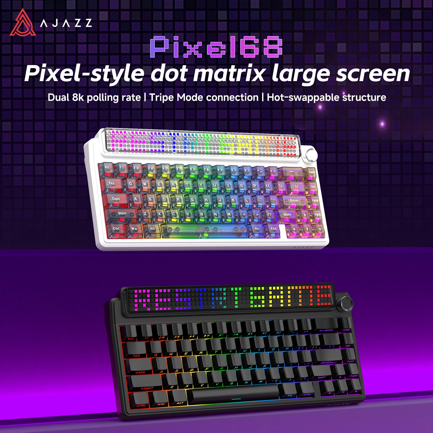 AJAZZ Pixel68 Kablosuz Mekanik - Anti-Ghosting Keyboard incelemesi ve fiyatı