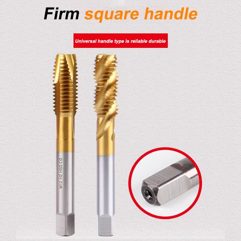 GAMONT Titanium Plating M35 HSS-CO Tip/Spiral Taps Special For Stainless Steel Drilling Machine Center Tapping Tool M2.0-M30