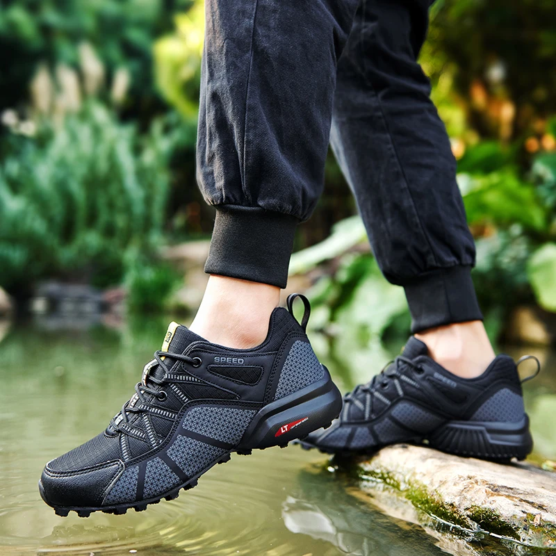 Men Women Waterproof Hiking Shoes Outdoor Camping Trainers Mountain Climbing Trekking Sneakers Walking Hunting Tactical Boots image 5