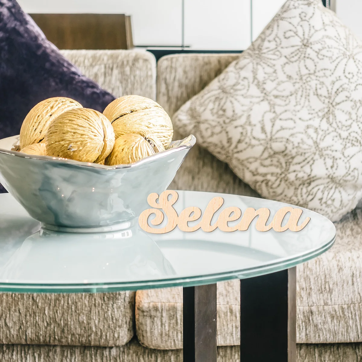 1 قطعة رسالة مخصصة جميلة نص مخصص لوحة خشبية علامة خشبية النمط التقليدي منضدية لوحة الزخرفية لغرفة النوم