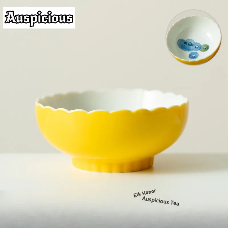 100ml Egg Yolk Glaze Vertical Foot Teacup Traditional Tea Bowl Single Cups Tea-tasting Personal Cup Jianzhan Master Cups Teaware