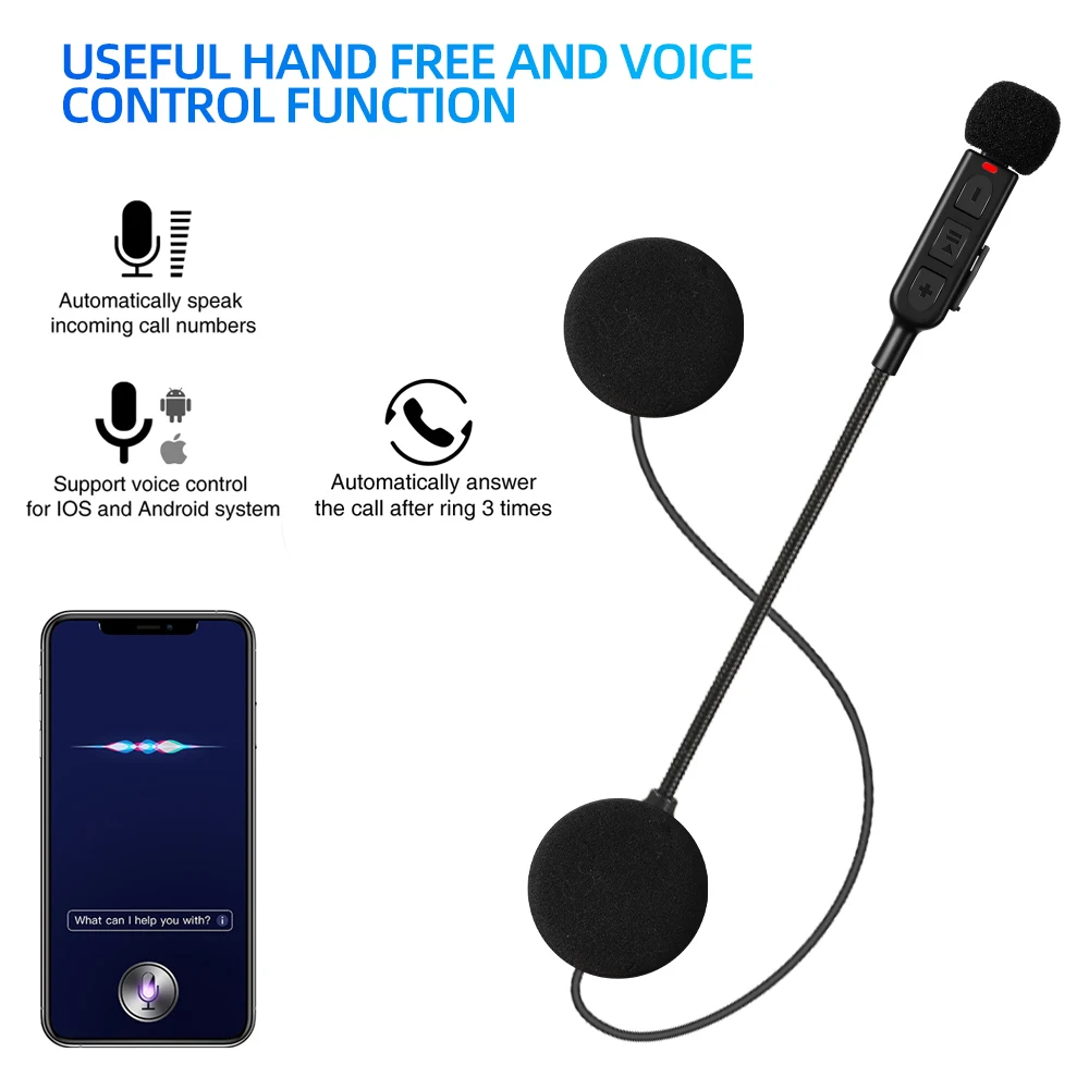 

BT30 Гарнитура для мотоциклетного шлема BT5.3 Беспроводные наушники для верховой езды с защитой от помех Мотоциклетные гарнитуры для шлема с громкой связью