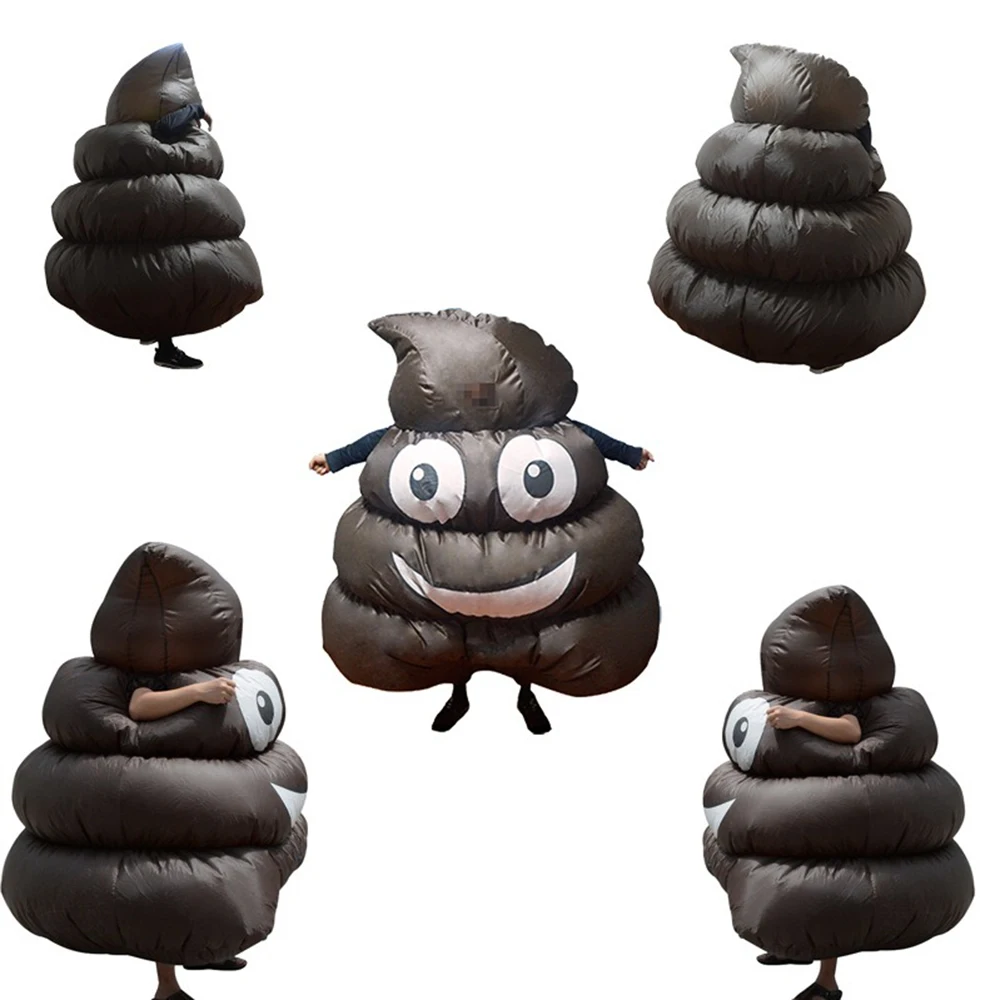 

Prank Feces Inflatable Suit Prank Props Cosplay Clothing Masquerade Funny Dress Up Cartoon Doll Costume Festival Party