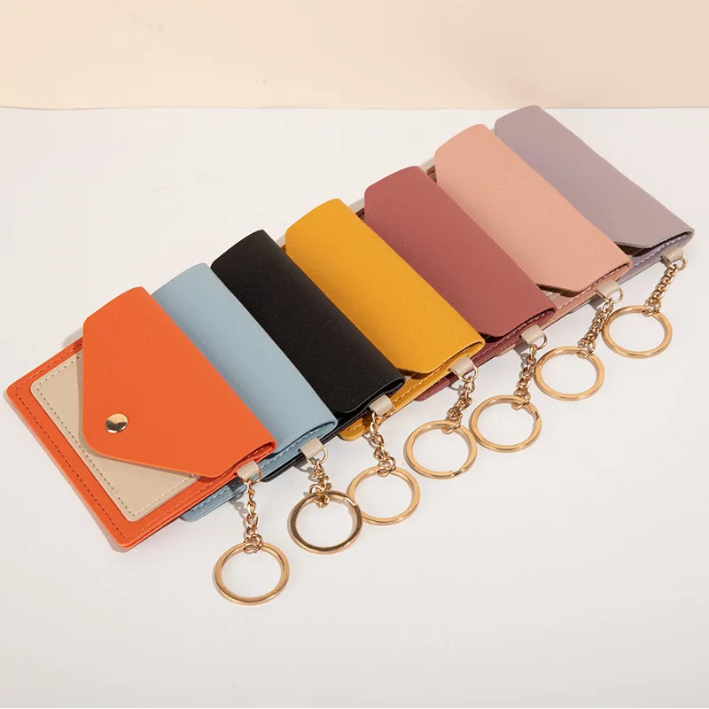 

Creative Fashion Small Bag Women's Candy Color Student Bus Card Set Keychain Pendant