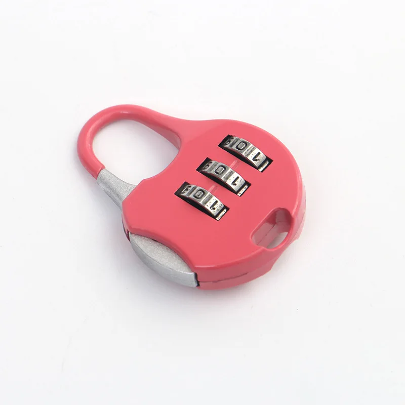 Combination lock small padlock luggage backpack zipper lock gym dormitory cabinet combination lock mini padlock head