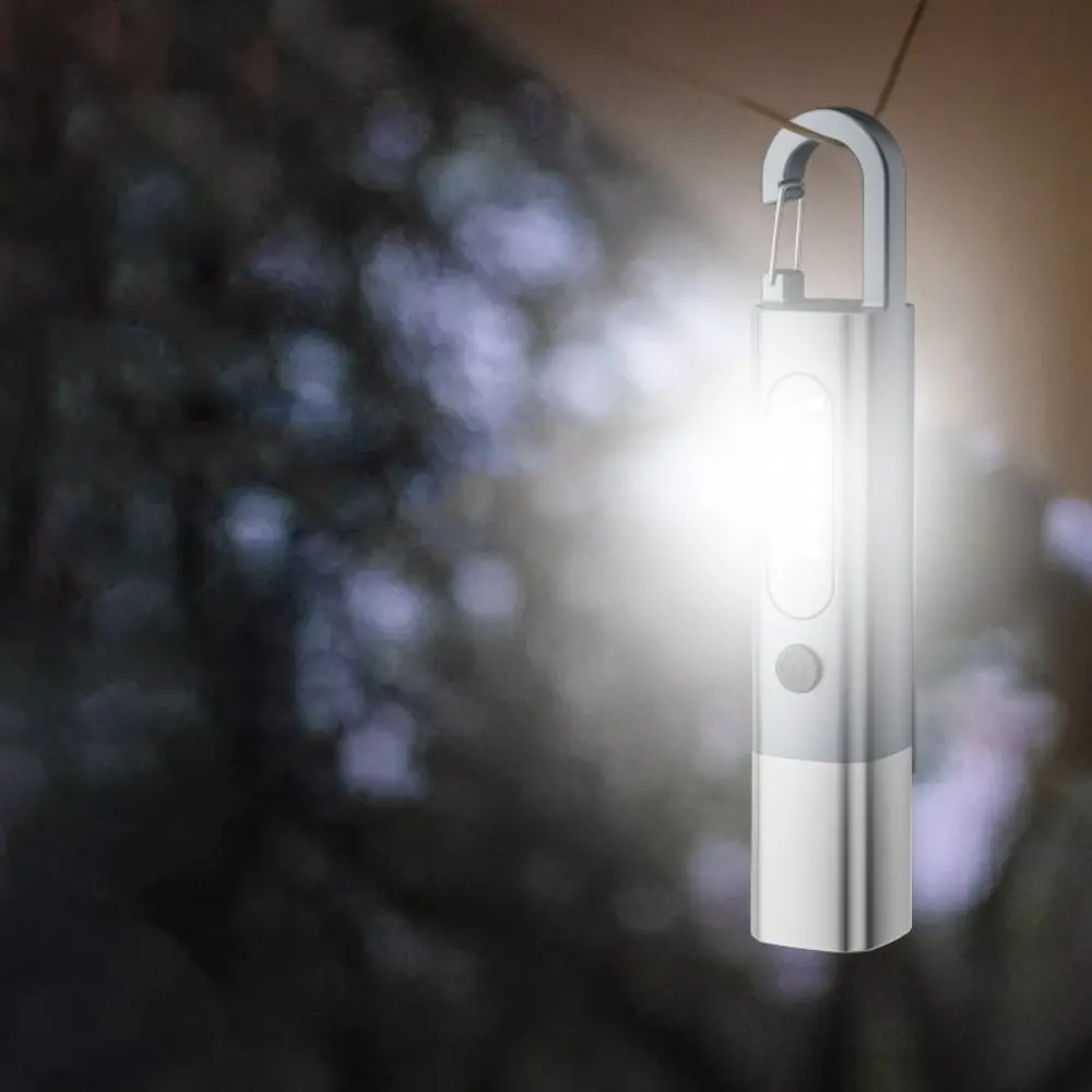 Strong Lighting Portable Flashlight Telescopic Focus Hanging Design USB Charging Flashlight Rechargeable Waterproof