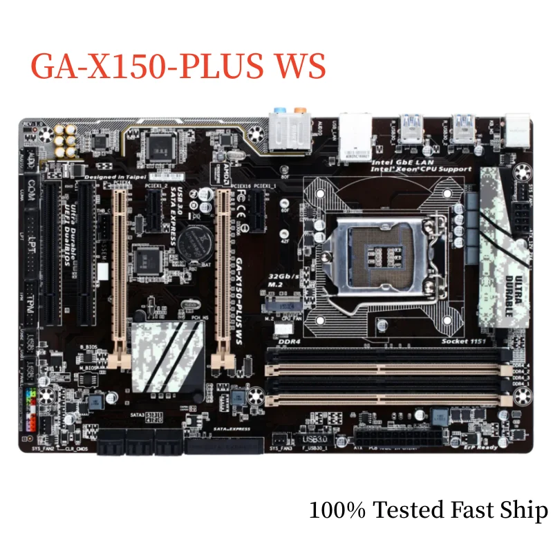 

For Gigabyte GA-X150-PLUS WS Motherboard C232 64GB LGA 1151 DDR4 ATX Mainboard 100% Tested Fast Ship