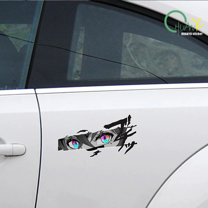 Car sticker anime animation look JDM body scratch cover computer case decoration waterproof sticker