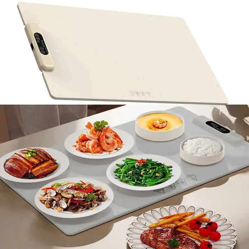 

Складной пищевой нагреватель, силиконовый умный контроль температуры, изоляционная пластина с быстрым нагревом, подходит для семейного сбора, вечеринки, пикника