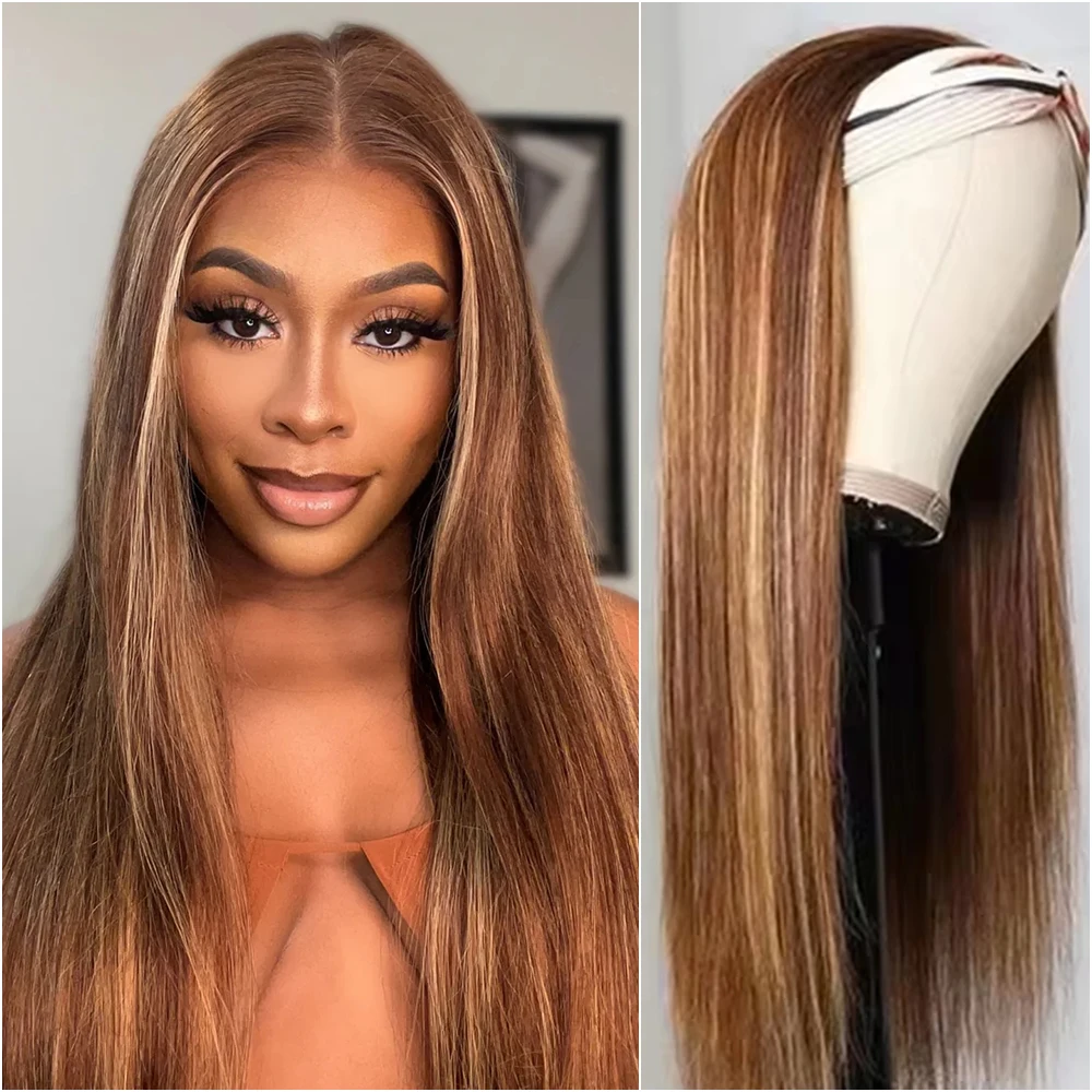 

30-40-дюймовый прямой парик с мелированием 13x4 из бразильских натуральных волос, плотность 200%, цвет P4/27, медово-русый, парик с фронтальной HD-сеткой 13x6