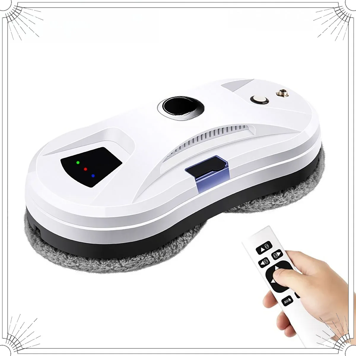 Automatic Electric Window Cleaner Robot Intelligent Water Spray Remote Control for High-Level External Glass Cleaning
