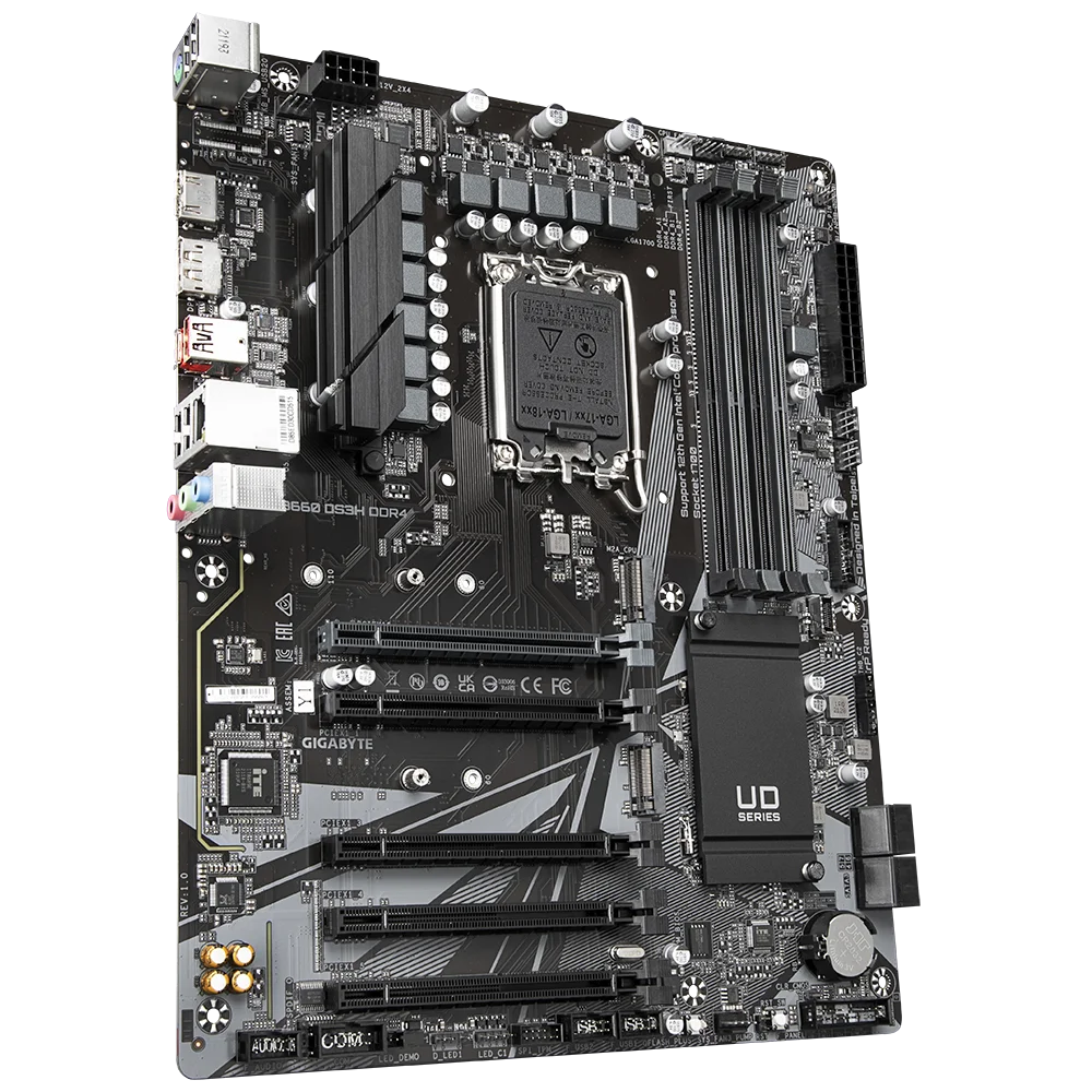 GIGABYTE B660 DS3H DDR4 Motherboard LGA1700 Slot Support 12th 13th and 14th Generation Intel Core Processors i5-12400F CPU DDR4