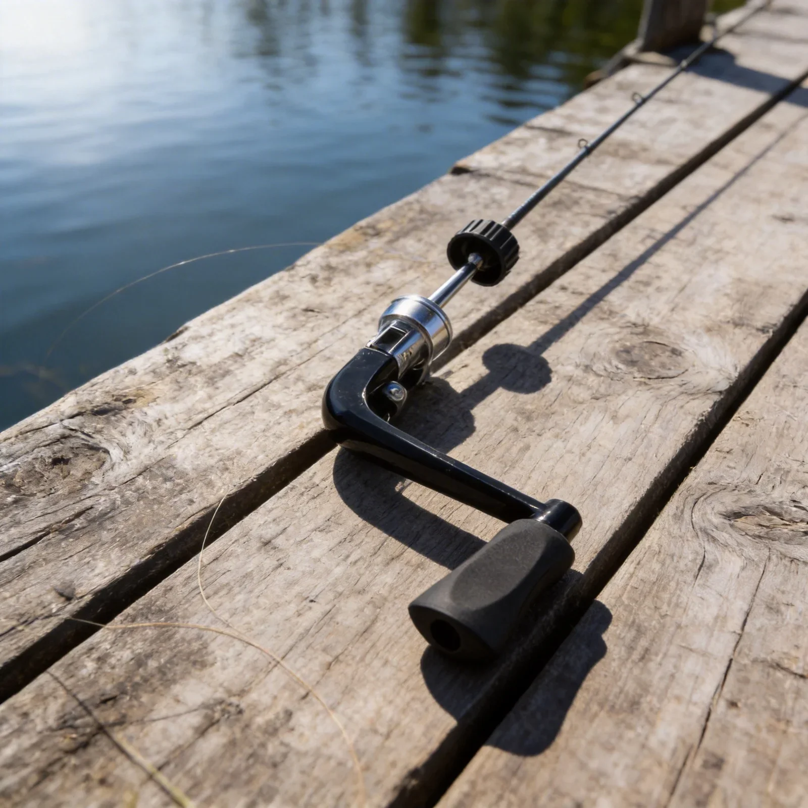 

Portable Fishing Tool For Travel Portable Fishing Tool Metal Reel Handle Travel-friendly Stainless Steel Shaft