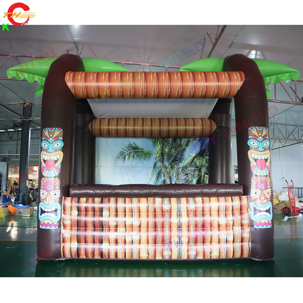 Free Door Shipping 4.5x3m Inflatable Snack Booth Inflatable Ticket Food & Drinks Selling Cabin Tent for Sale