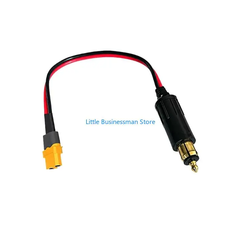 DIN-to-XT60H Female Motorcycle Power Cable with Red and Black Conductors M76A