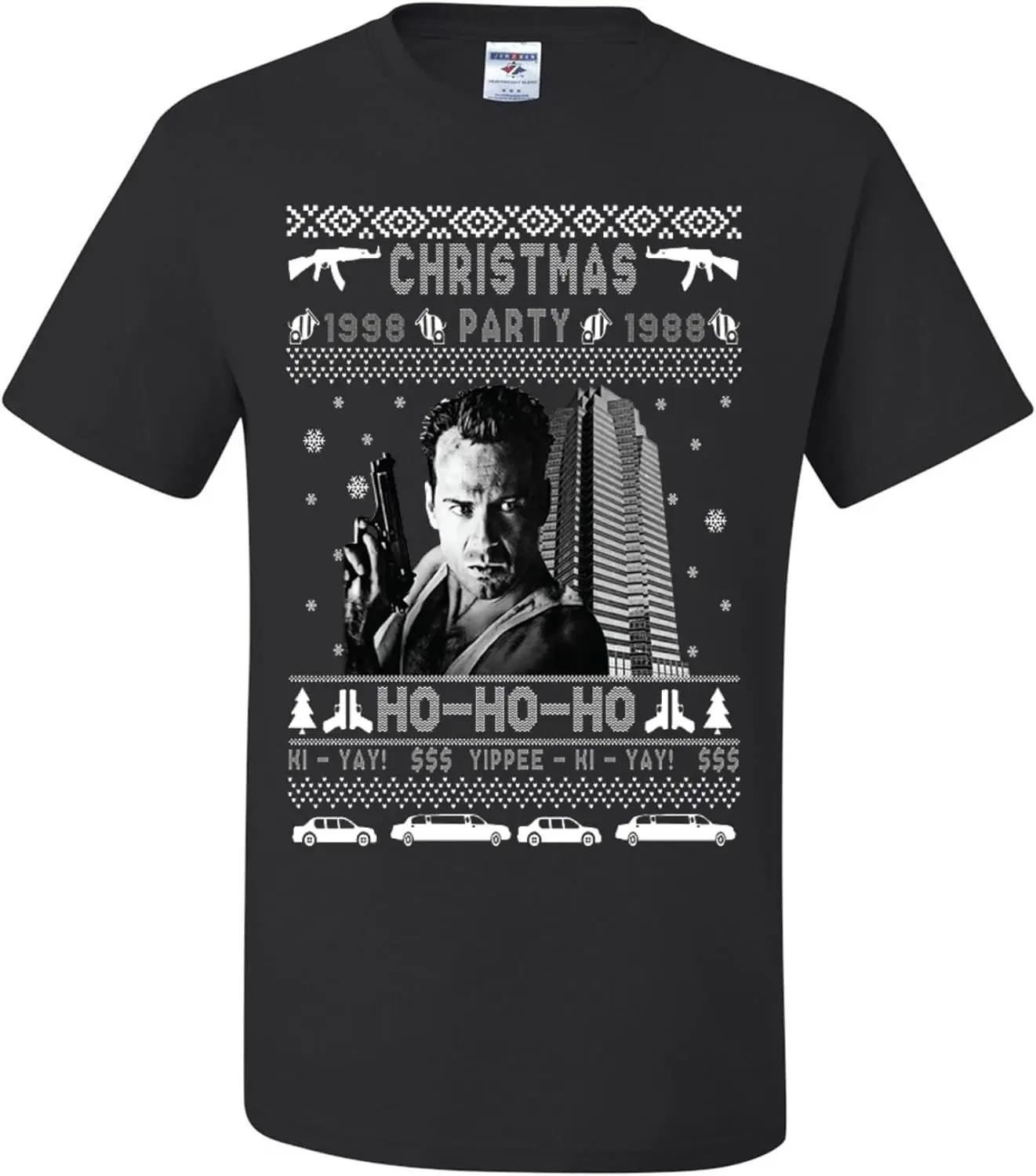 Nakatomi Plaza Christmas Party 1988 RED LOGO Ugly Christmas T-shirts