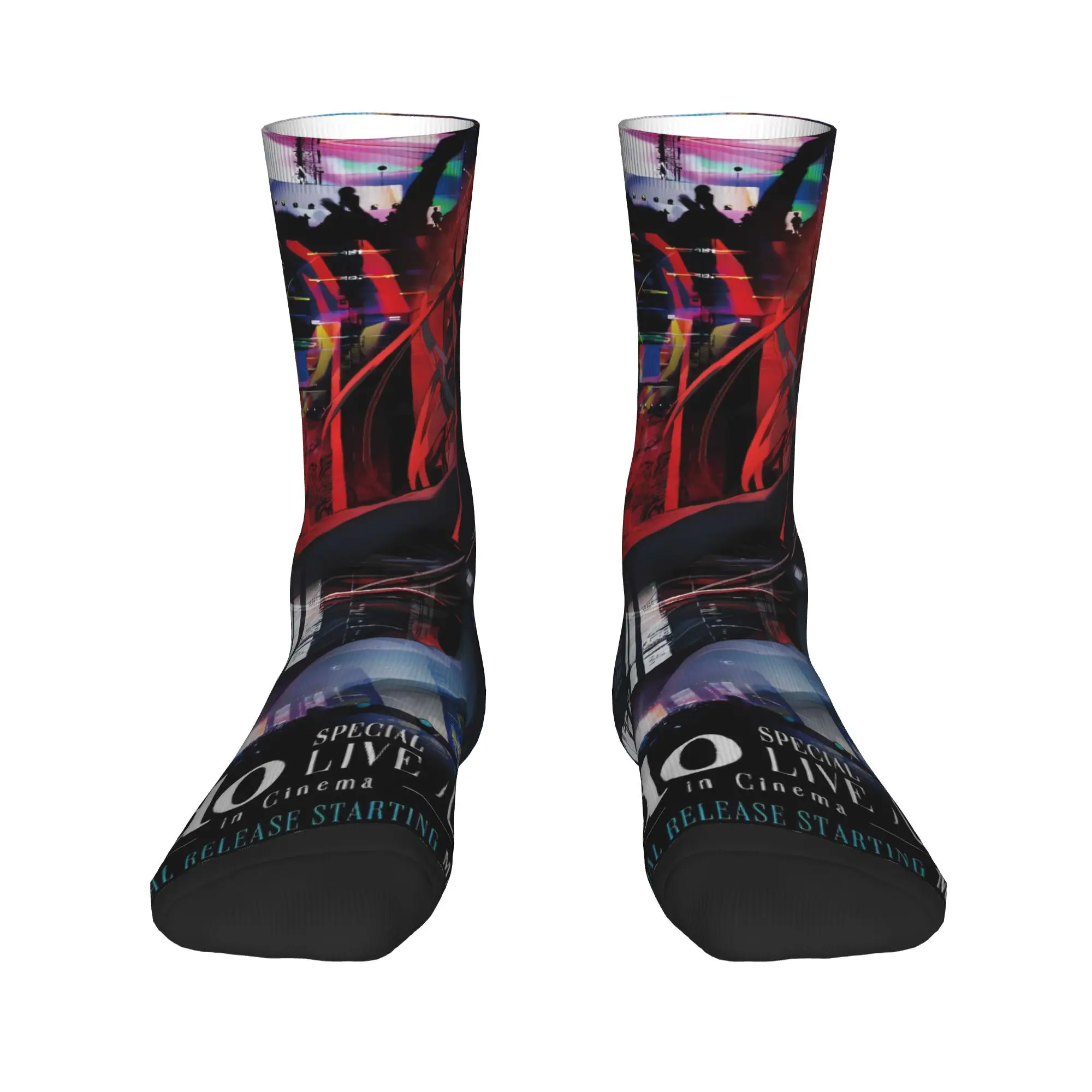 Ado WORLD TOUR 2025 Calzini Hibana Calze antiscivolo da uomo Calzini da arrampicata di alta qualità Calzini personalizzati gotici primaverili