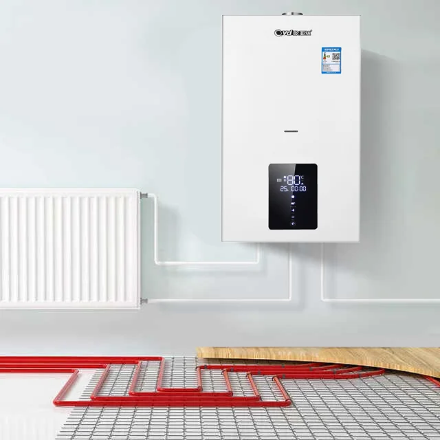 جهاز تسخين غلاية الغاز، دائرة مزدوجة مع التحكم في التطبيقات، سعر معقول لغلاية الغاز في السوق الأوروبية