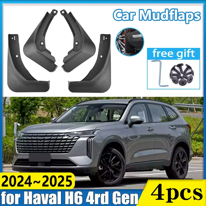 

Автомобильные брызговики для GWM Haval H6 4-го поколения 2024 2025, брызгозащищенное крыло, брызговики переднего колеса, брызговики, автоаксессуары