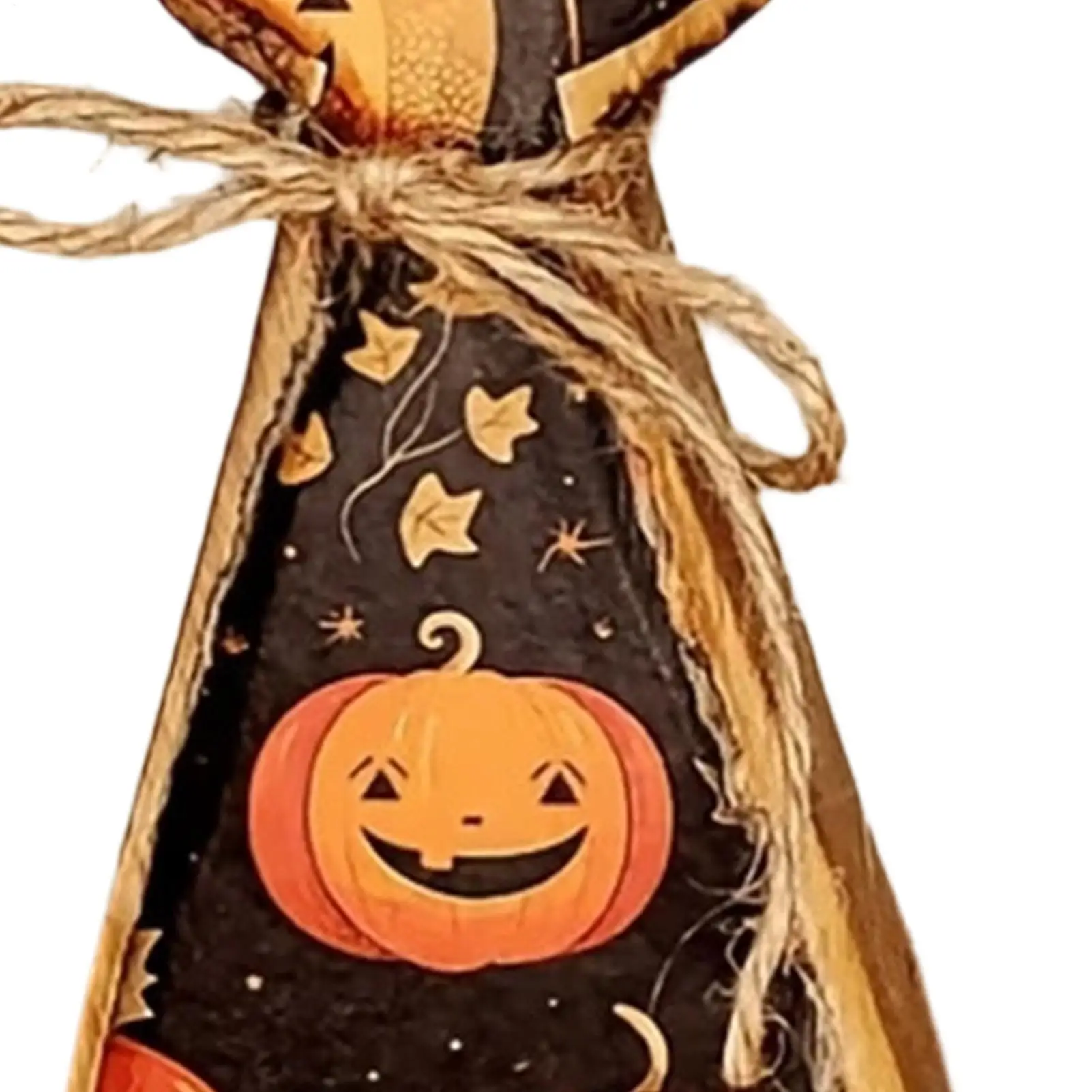 Halloween Cat Figurines 5 Pieces Double-Sided Self Standing Vintage Rustic Farmhouse Wood Cat Figurine Set Decorations For Home