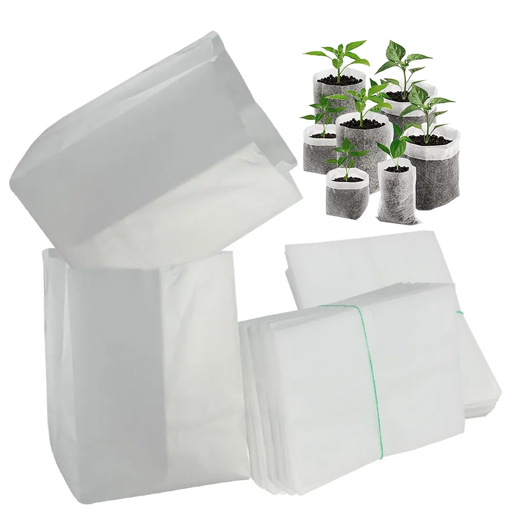 Biodegradable Nursery Grow Bag Non-Woven Plant Cultivation Pouch for Agriculture Greenhouse Vegetable Flower Seedlings Container