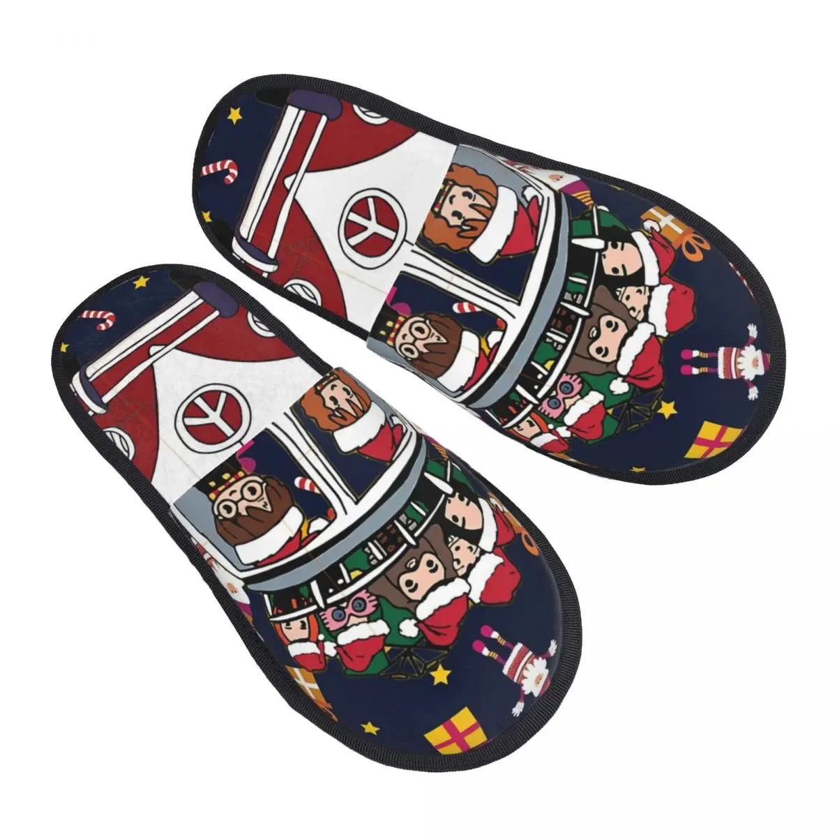 

Изготовленные на заказ домашние тапочки из мягкой пены с эффектом памяти H-Harrys, женские уютные теплые противоскользящие тапочки Magic School