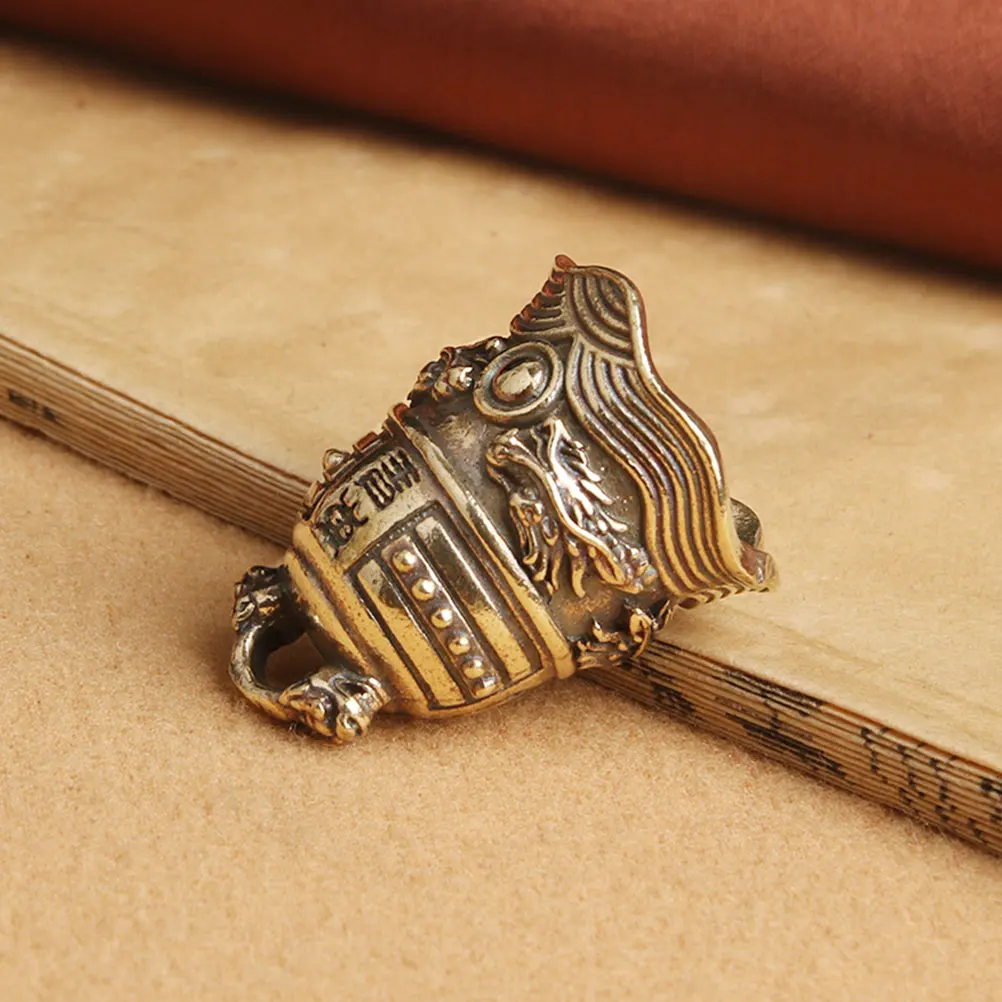 

4pcs Copper Bell Keychain Vintage Brass Pendant Retro Decor Small Bells for Crafts DIY Charm Jewelry Accessories