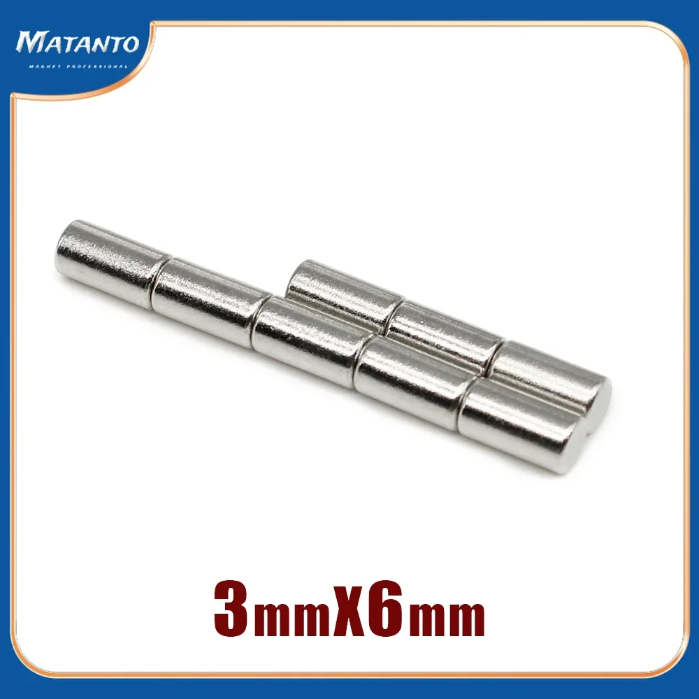 

20/50/100/500/1000PCS 3x6 Small Search Minor Magnet 3mm x 6mm Bulk Round Neodymium Magnets 3x6mm Disc Magnets strong 3*6 mm