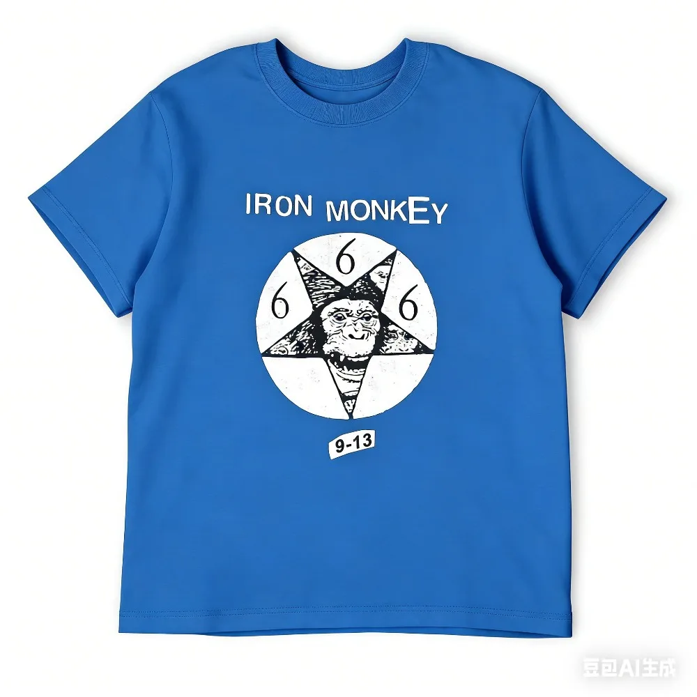 Iron Monkey T-Shirt Topping Sports Fans Luxury T-shirt Mens T Shirts  Graphic T-shirts Oversized T Shirt Vintage T Shirt
