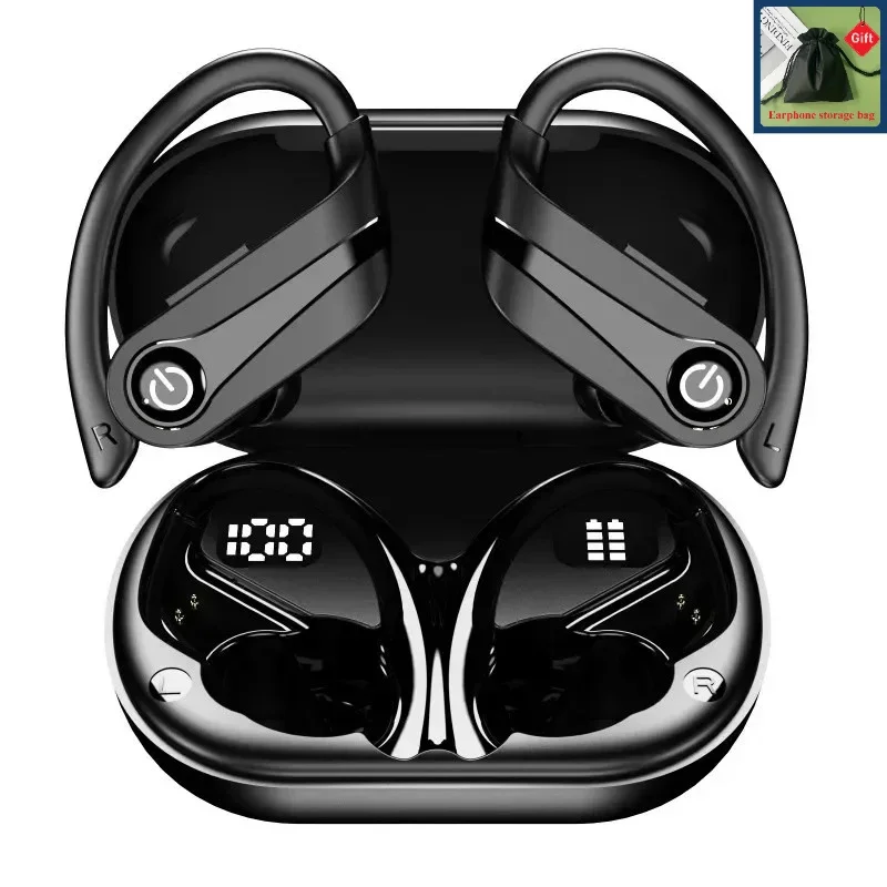

Bluetooth 5.1 Earphone Sport Stereo Waterproof Wireless Headphone Low Latency Earbuds 2025 Headset with Microphone Charging