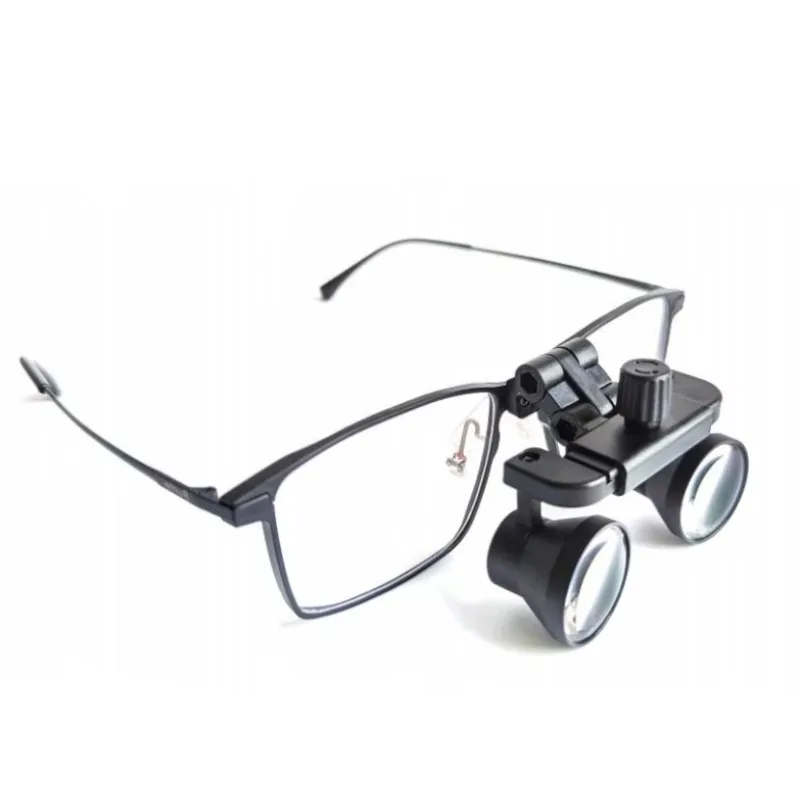 MICARE 21APM-300X Titanium Frame Dental Surgical Loupes PD Adjustable 3.0X Medical Magnifying Glass Flip-up Surgical Loupes