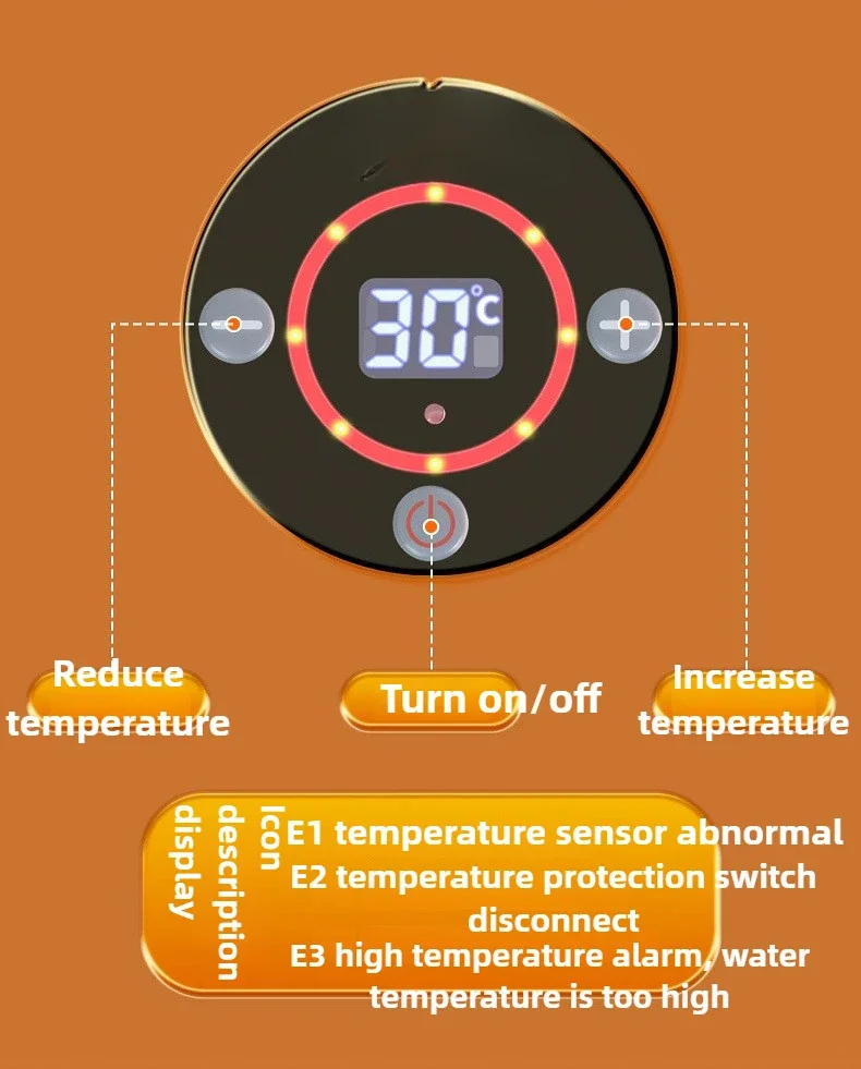 Excellent Heater Constant Temperature Bath Folding Bathtub Heating While Soaking Sauna Steam Shower Heater Water Circulation