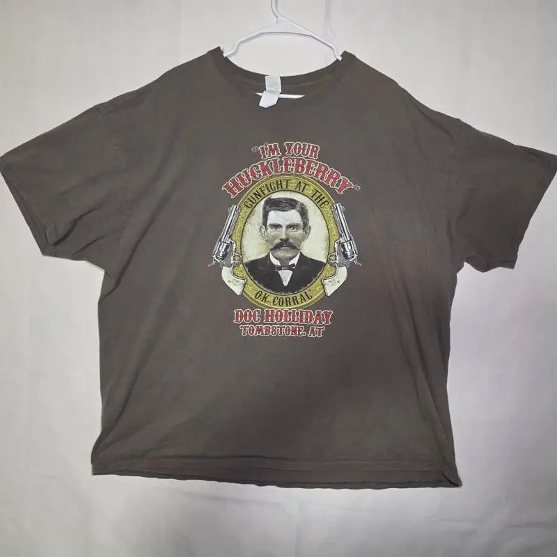 Doc Holliday ÄúI Äôm Your Huckleberry Äù Tombstone AZ T Shirt 2XL Used