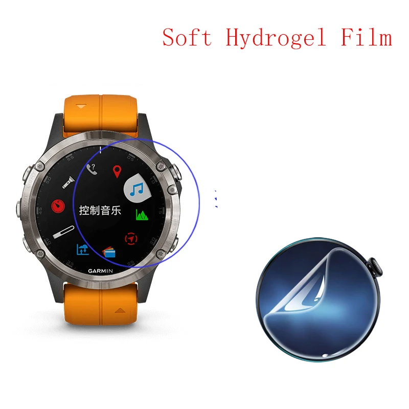 Soft Hydrogel Film Clear HD Transparent Protector Protective Guard Smart watch for Approach fenix 5 Plus 10PCS