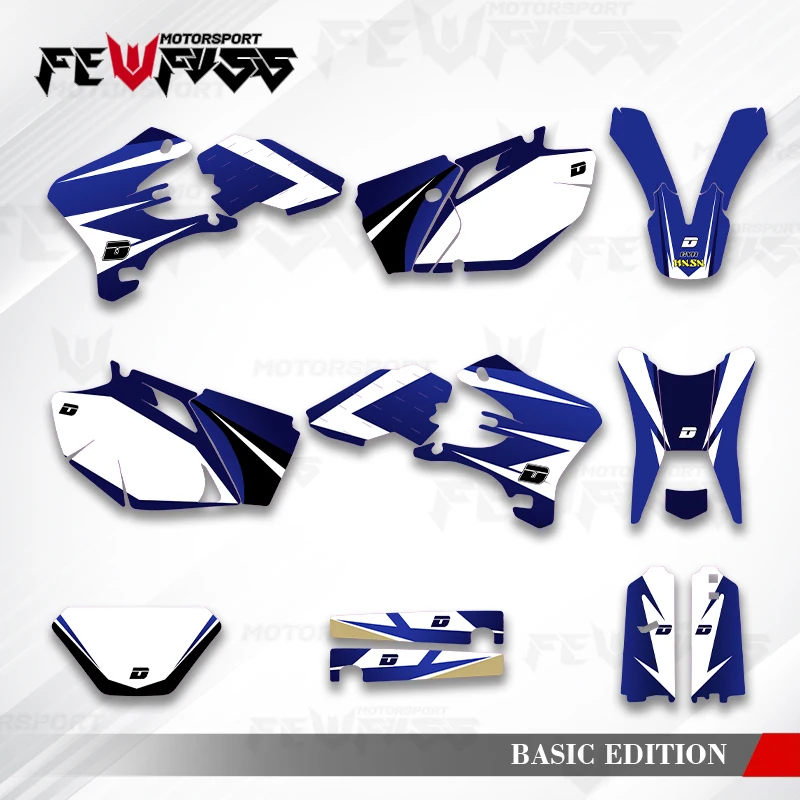 

Графические наклейки Fewfuss, наклейки для мотоцикла, фон на заказ для YAMAHA WRF 250 450 2003 2004 WRF 250 2005 2006 WRF 450 002